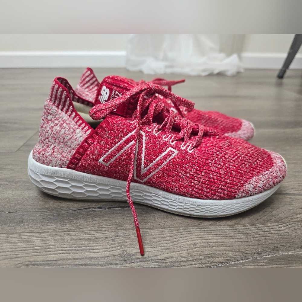 New Balance Women's Fresh Foam Cruz Sock V2 Running Shoe Red Size 9.5